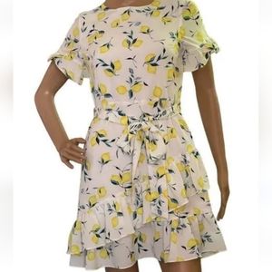 Banana Republic Lemon Print Dress
